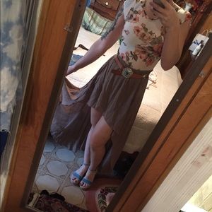 High low skirt with elastic waistband size M/L